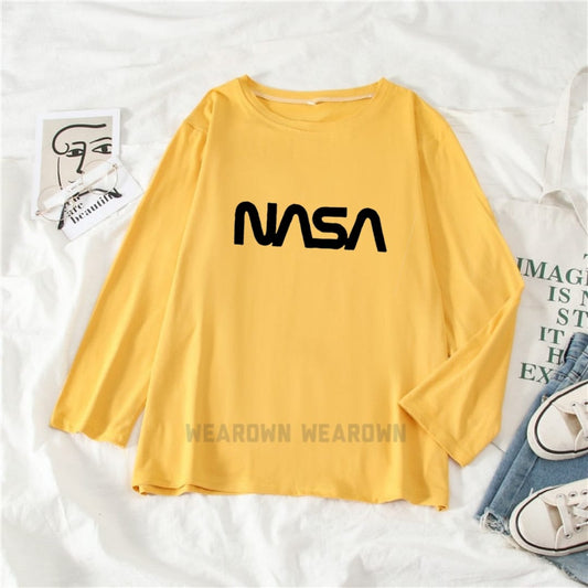 YELLOW FULL TEE WITH NASA