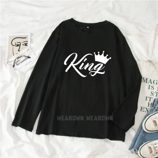 BLACK FULL TEE WITH KING