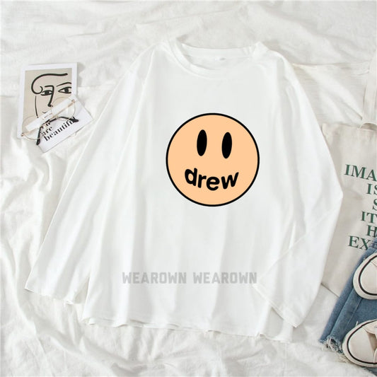 WHITE FULL TEE WITH DREW