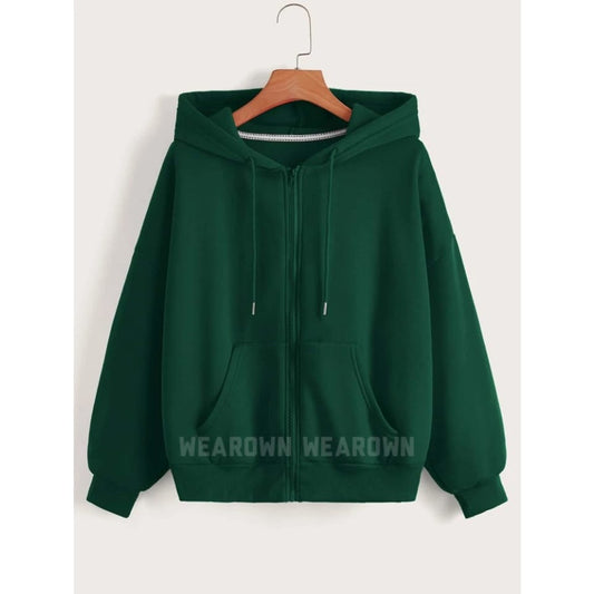 DARK GREEN ZIPPER