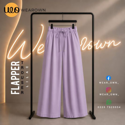 SUMMER FLAPPER TROUSER (LILAC)