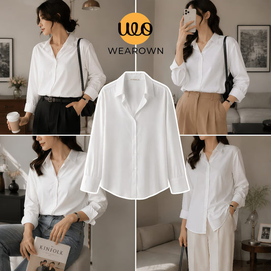 White Button-Down Shirt
