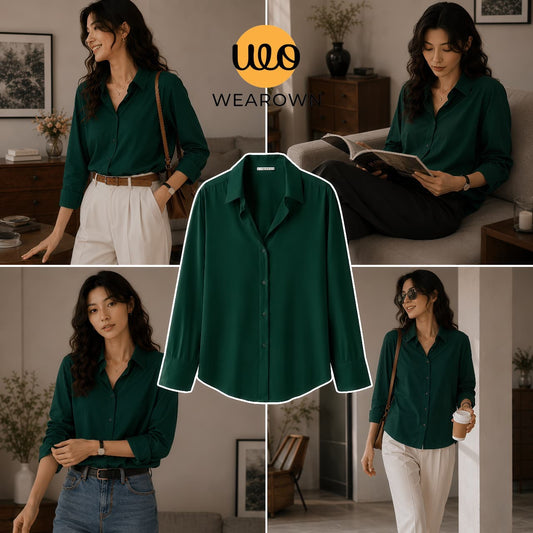Green Button-Down Shirt