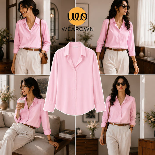 Baby Pink Button-Down Shirt